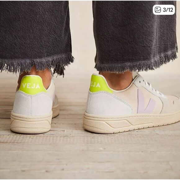 Veja V-10 Suede Sneakers - Picture 3 of 10